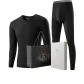 Crew Neck Clothing Sets (Graphite Black) Modal Cotton/Antibacterial Anti-Mite