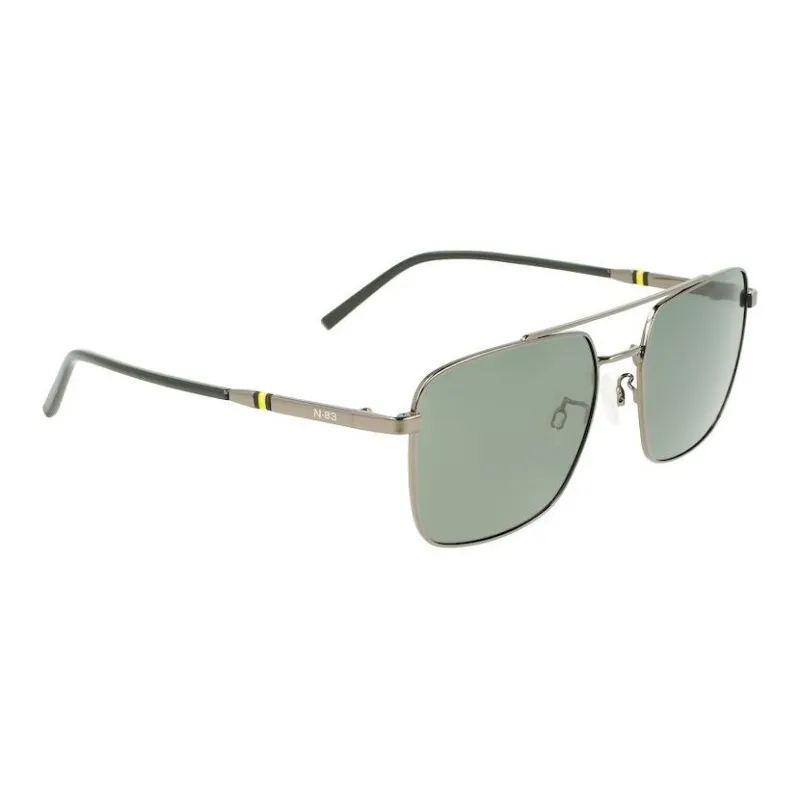 NAUTICA Metal Square Sunglasses Unisex Silver-2