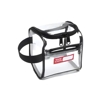 Rough Enough PVC Handbag Storage Bag Small Square Bag Makeup Bag Toiletry Bag Mini Unisex Transparent