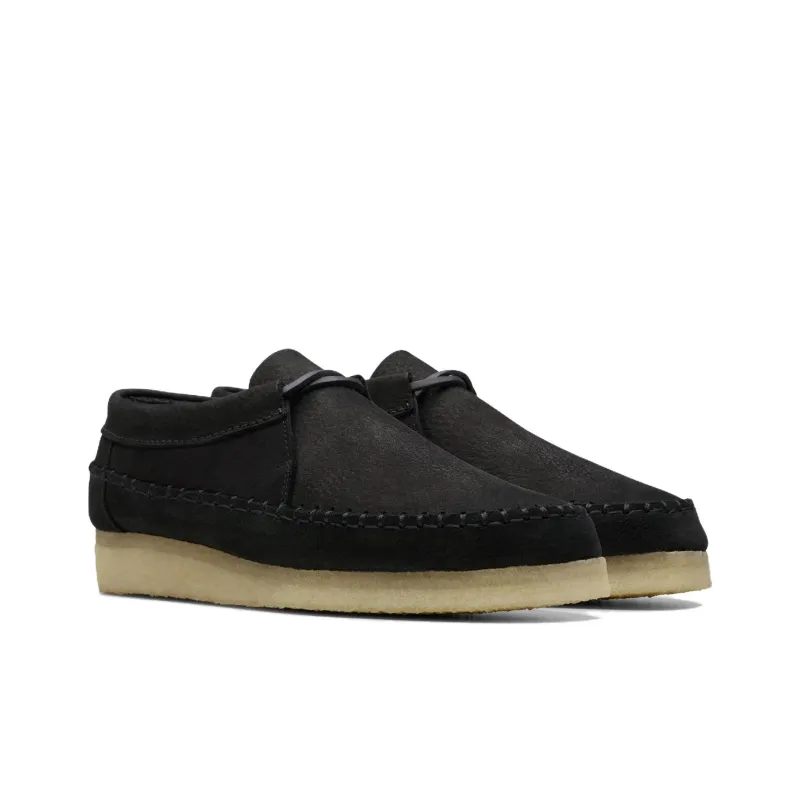 Clarks Originals Weaver Tie Black Suede Women's-2