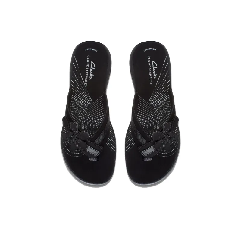 Clarks EVA Flip Flops Women's Charcoal Black-4