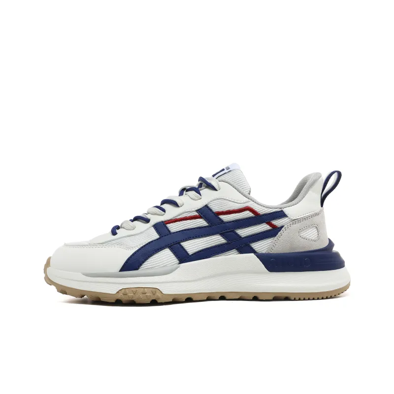CEDAR HAN Casual Shoes Unisex Low Top White/Red/Blue/Gray-0