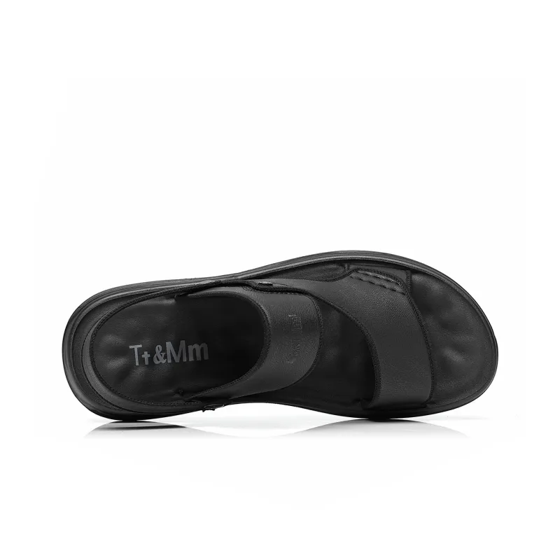 TT&MM Beach Sandals Men Black-2