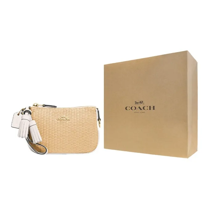 COACH Nolita Fabric Handbag, Shoulder Bag Trumpets Women's Ecru & Khaki-5