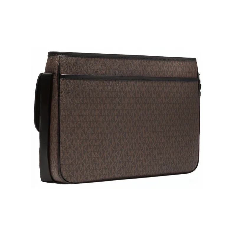 MICHAEL KORS MK Cooper Artificial Leather Shoulder Bag Crossbody Bag Large Size Men's Dark Brown-1