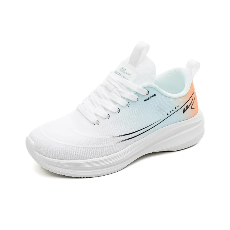Warrior Warrior Wear resistant And Lightweight Low Top Casual Shoes Men's White Light Green Orange-2