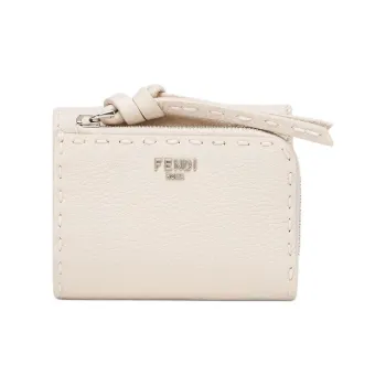 FENDI Peekaboo Calfskin Coin Purse Micro Women's Pink