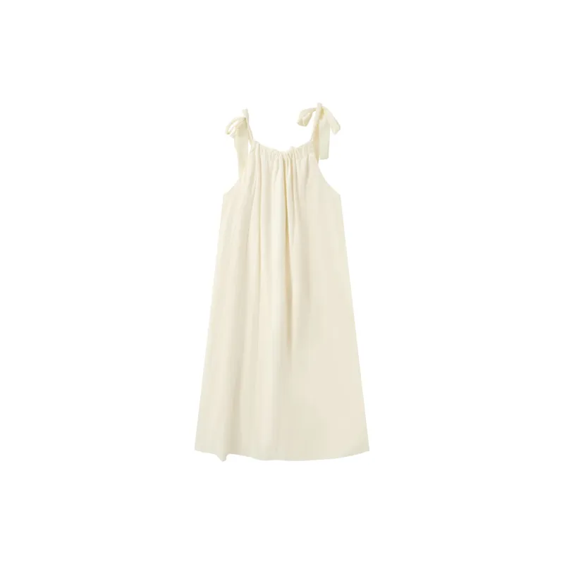 EIDOLON GRAIN Slip Dress Women's Beige Apricot-1