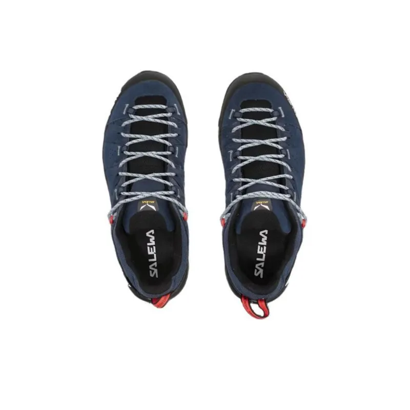 SALEWA Cushioned Anti-Slip Wear-Resistant And Water-Resistant Low-Top Trekking Shoes Women's Blue Black-2