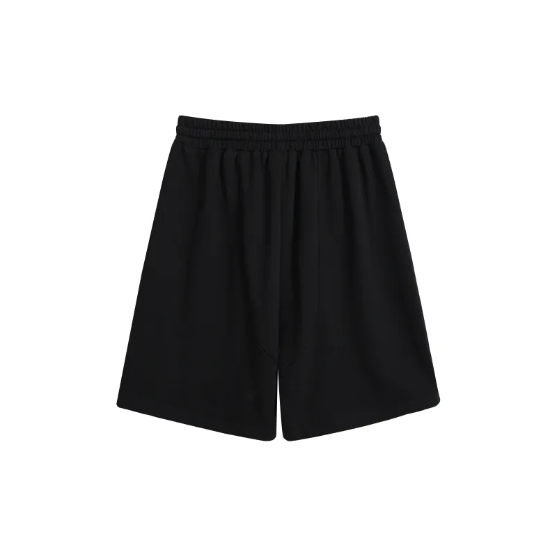 WAITINGWAVE Casual Shorts Unisex Black-1