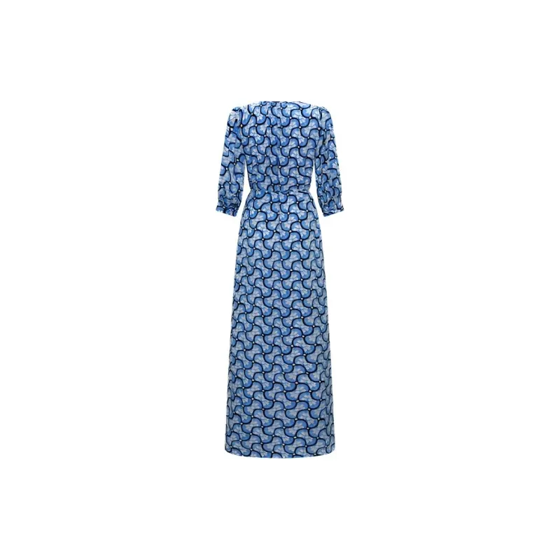 DVF Diane Von Furstenberg Drogo Graphic print Maxi Dress-1