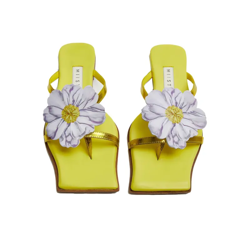 MIISTA Flip Flops Women's Yellow-2