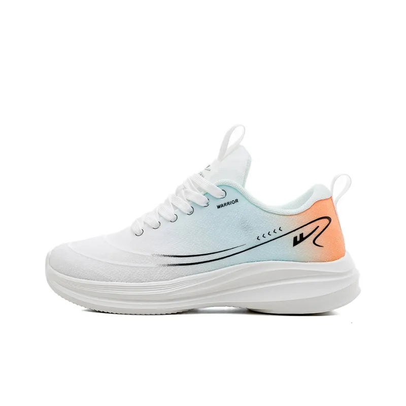 Warrior Warrior Wear resistant And Lightweight Low Top Casual Shoes Men's White Light Green Orange-0