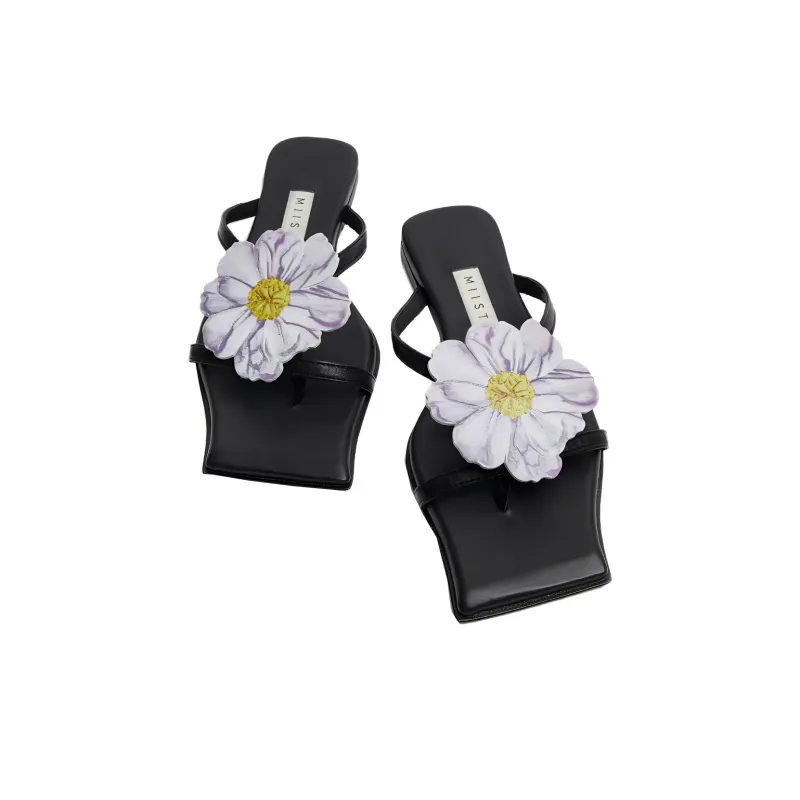 MIISTA Flip Flops Women's Black-2