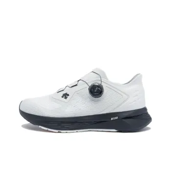 DESCENTE RUNNING Anti-Slip And Wear-Resistant Lightweight Low-Top Running Shoes Men's White