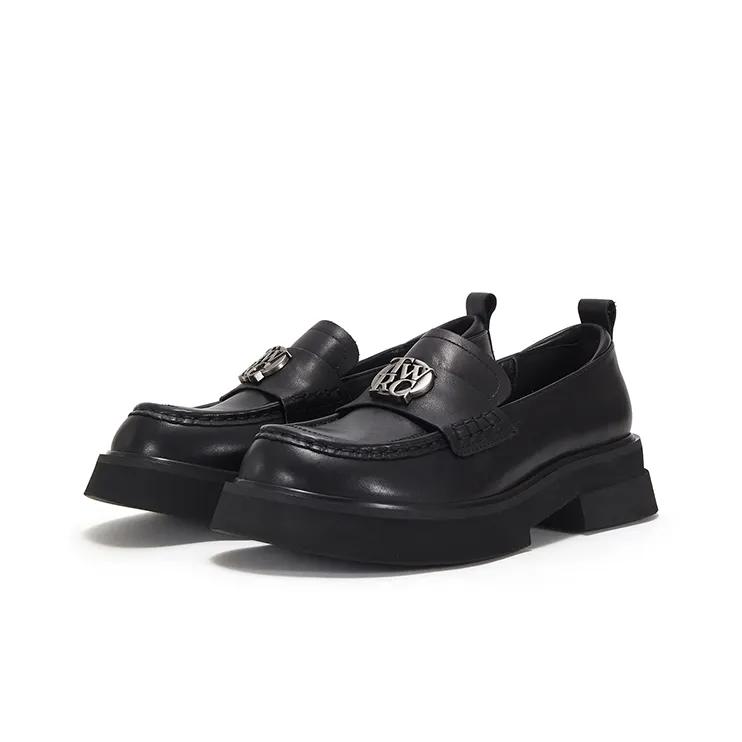 Teenie Weenie Loafers Women's Black/Ivory White-1