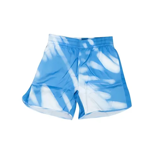  Sky Inn Shadow-print Satin Shorts