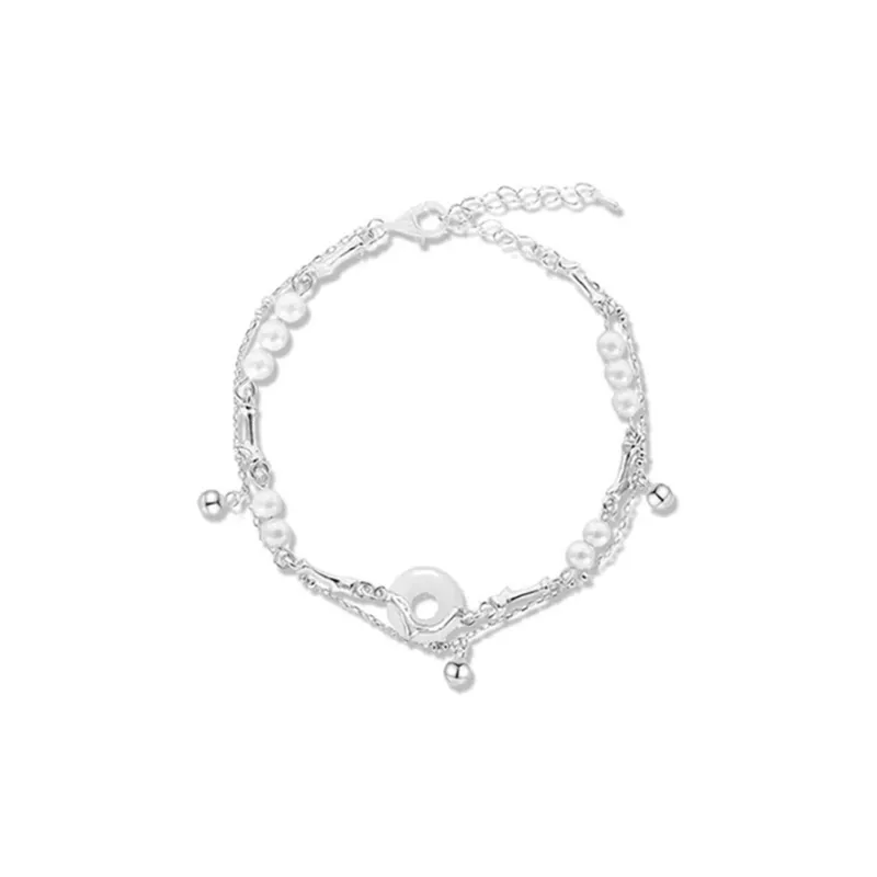 CANHUI Colored Glaze Peace Buckle Bracelet Unisex-1