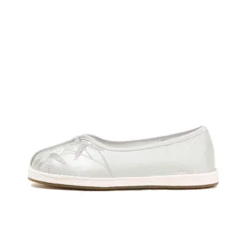 Old Meihua Slip Resistant And Breathable Low Top Canvas Shoes Women's Green