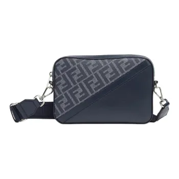 FENDI Canvas Camera Bag, Crossbody Bag, Shoulder Bag Men's Blue