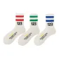 (3 Pack: White Red Double Stripe+Blue Double Stripe+Green Double Stripe)