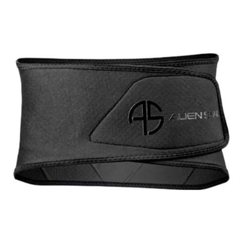 Alien Snails Sports Waist Protector Fitness Breathable Protective Slip-Resistant Black Polyester Unisex
