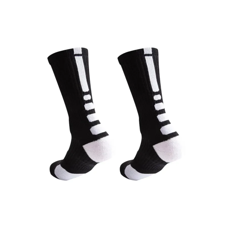 Brute Rabbit Basketball Socks Men's 1 Pack Black White-1
