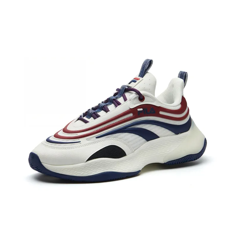 FILA FUSION Fila Low Running Shoes 'White Navy'-2
