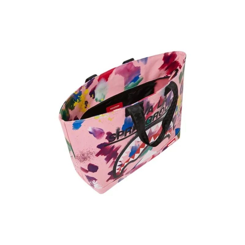 SPRAYGROUND 100% Cotton Tote Bag Shopping Bag Handbag Women's Pink-3