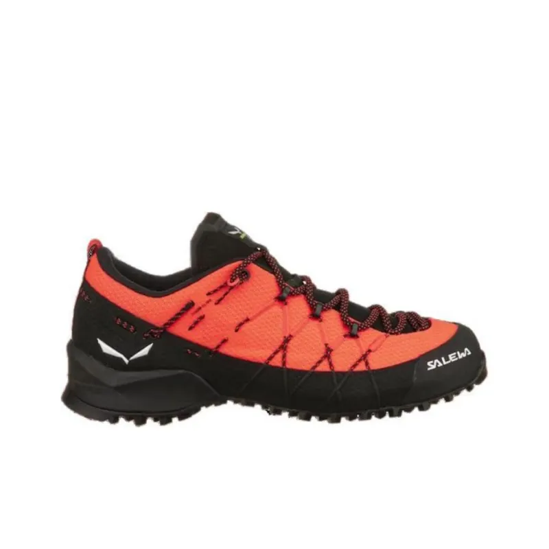 SALEWA Cushioned Anti-Slip Wear-Resistant And Water-Resistant Low-Top Trekking Shoes Women's Red Black-1