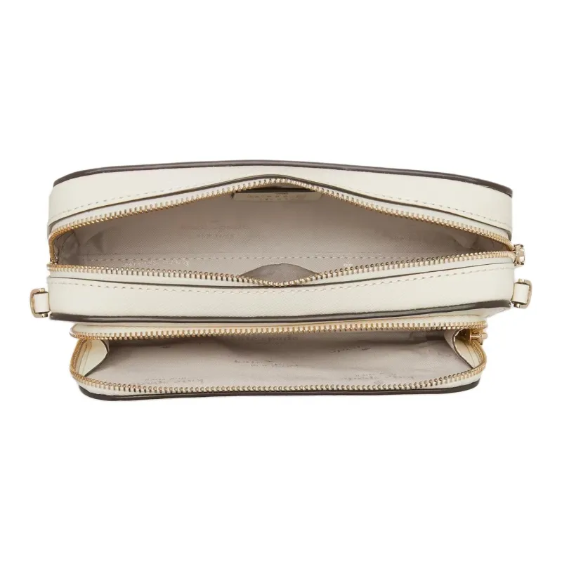 Kate Spade Staci Saffiano Leather Shoulder Bag Crossbody Bag Women's Egg Cream Leather Color-3
