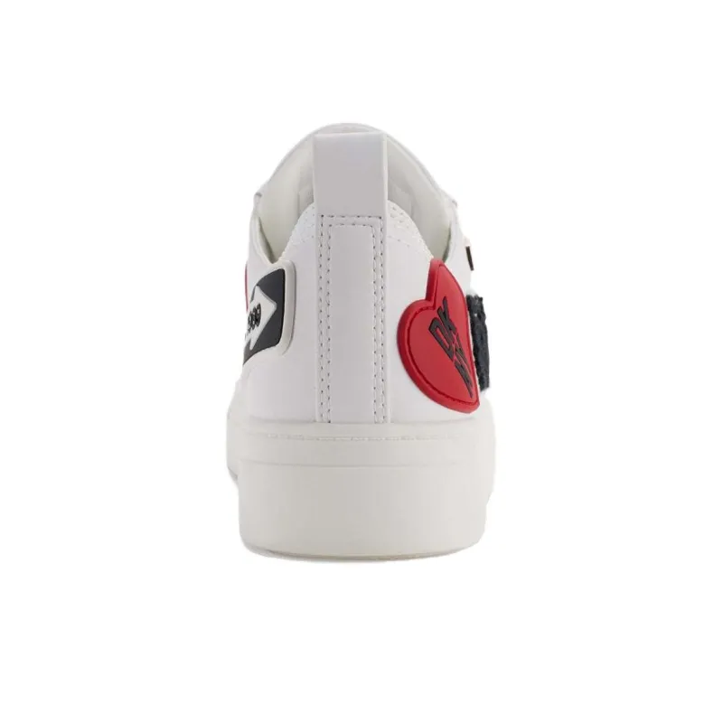DKNY COREEN CITY Low-Top Skateboard Shoes Women's White-3