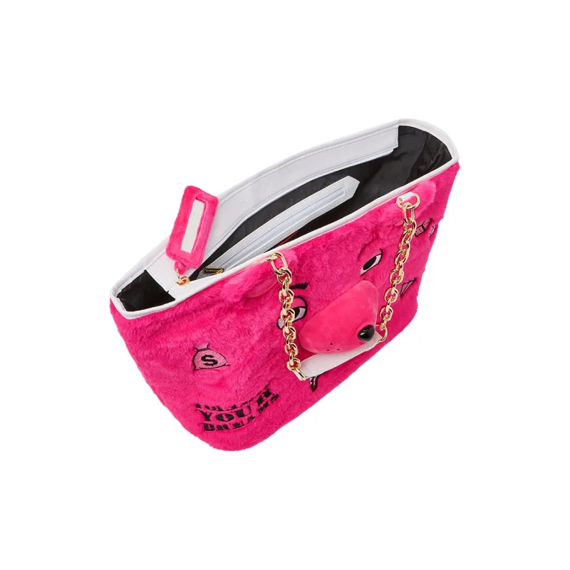 SPRAYGROUND Polyester Tote Bag Shopping Bag Handbag Unisex Pink-3