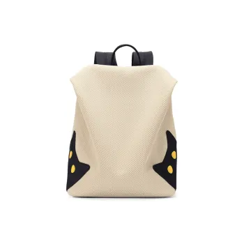 NOXXON Nylon Fabric Backpack Regular Women's Khaki/Obsidian Black