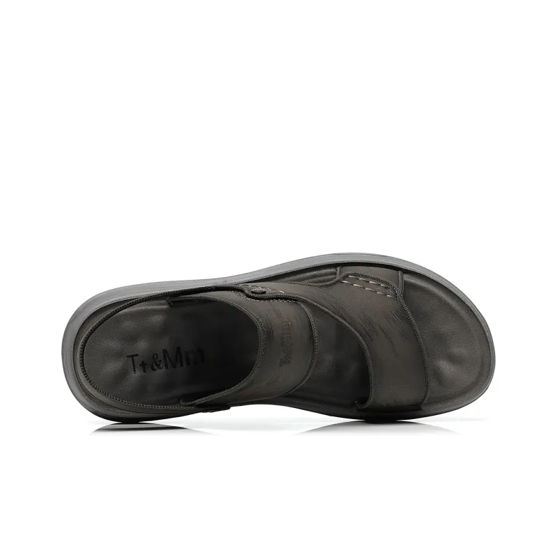 TT&MM Beach Sandals Men Black-7