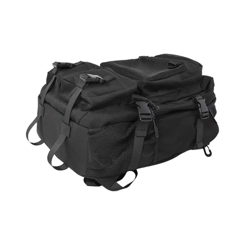 PULUWIRR Oxford Multi-Layer Storage Men's Business Bag Minimalist Style Soft Comfortable Regular Unisex Black-3