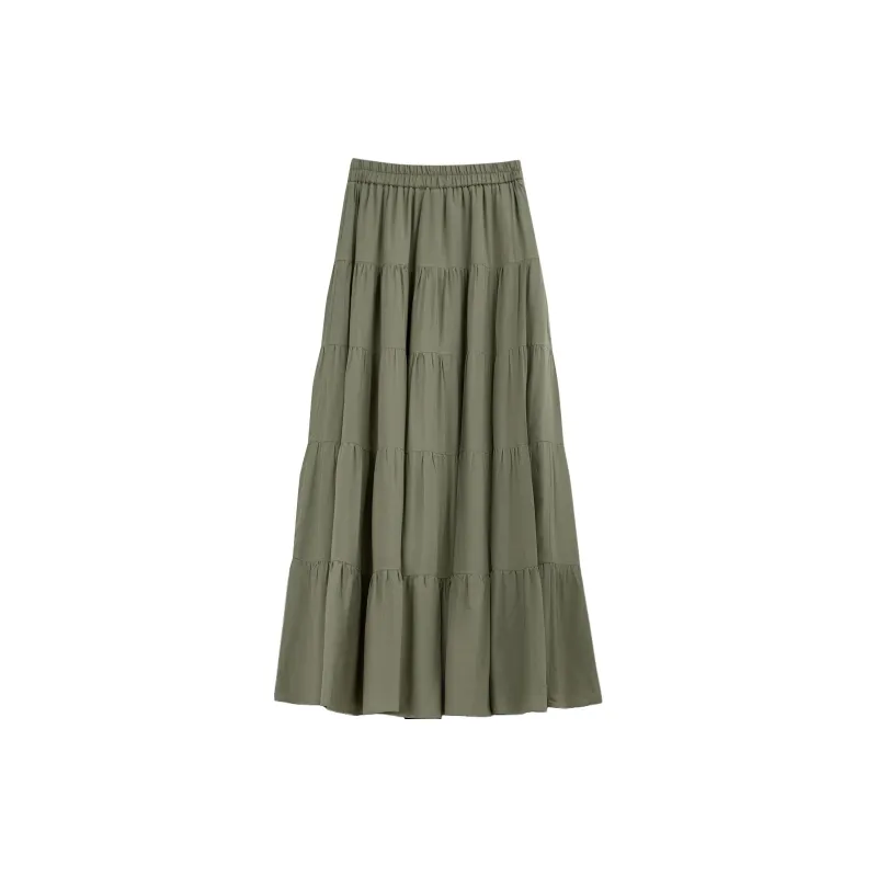 VIMLY Casual Long Skirts Women's-5