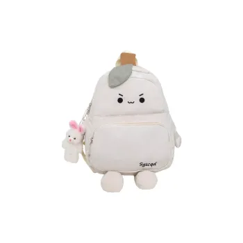 Barang Bear Nylon Backpack Regular Unisex White/Purple/Orange