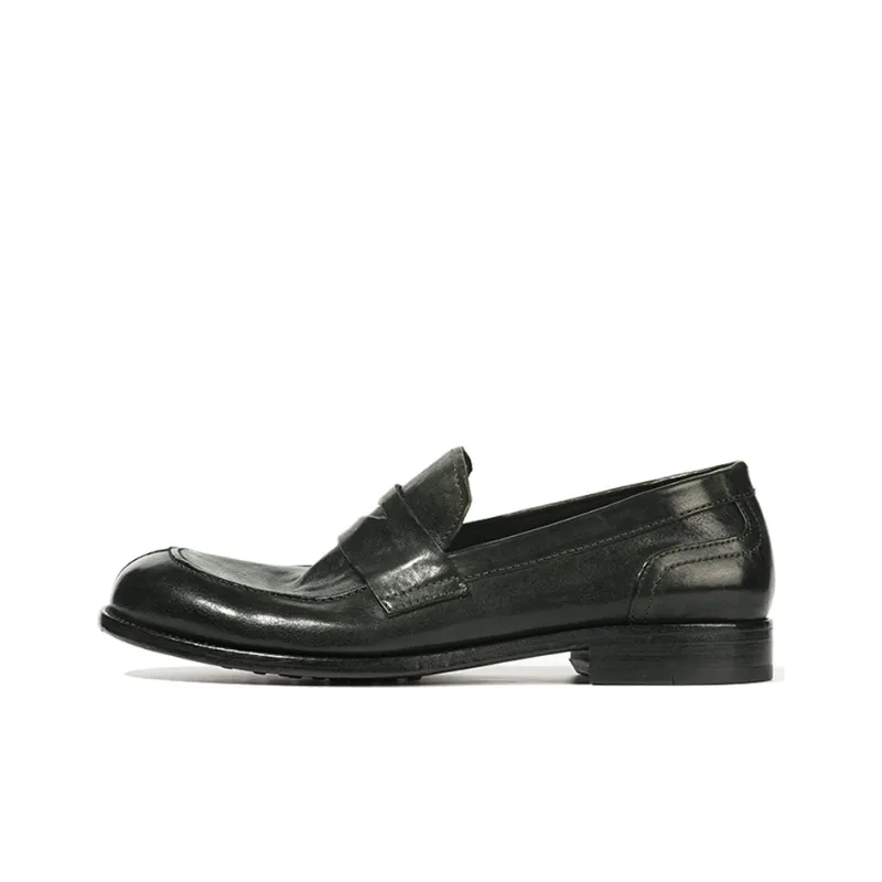 Vibram X Dreambox Loafers Men Black/Morandi Green-5