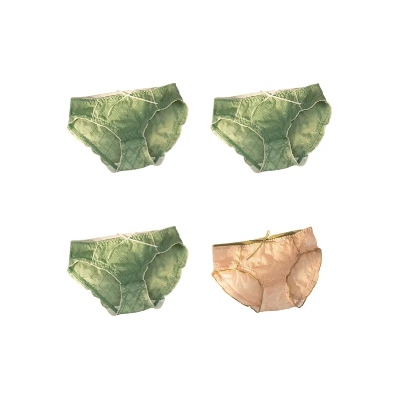Flowers In Water Underpants Women's 4 Pack-18