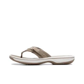 Clarks Flip Flops Women's Taupe