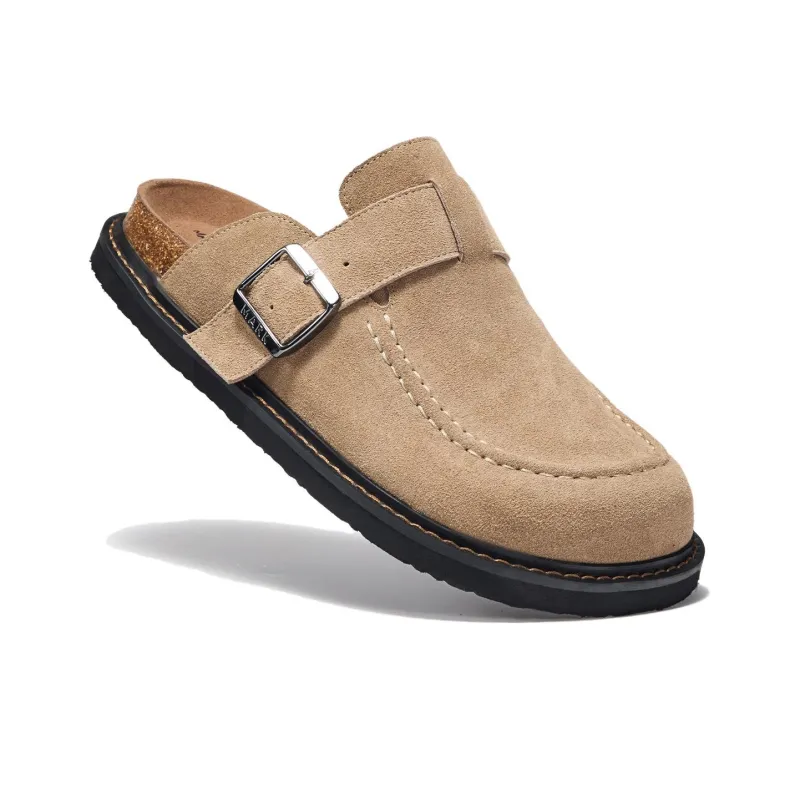 FAIRWHALE Foam Sole Wrap toe Slippers Men's Black-4