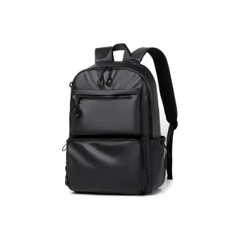 Venerable Brahma Water-Repellent Fabric Backpack Regular Unisex Black/Gray/Blue