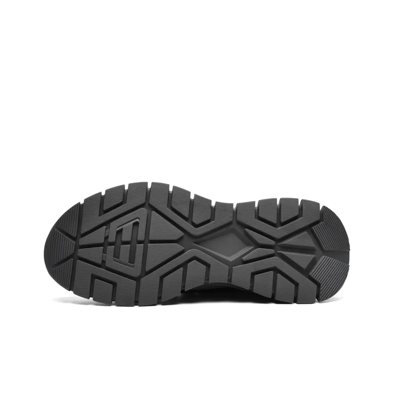 HLA Men's Shoes New Arrival Trendy Casual Shoes Breathable Mesh Flyknit Platform Wear-Resistant Athletic Shoes-12