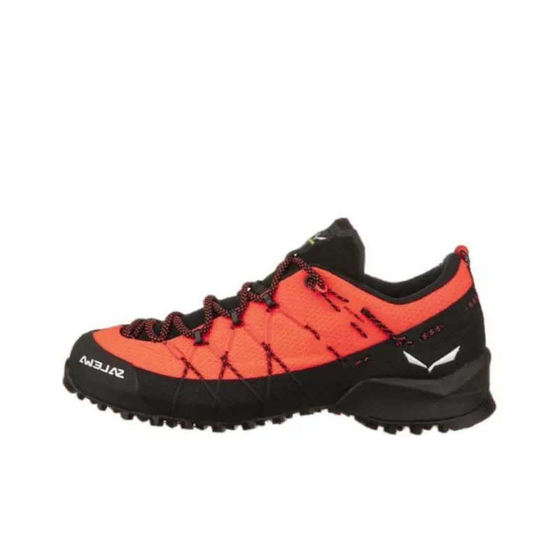 SALEWA Cushioned Anti-Slip Wear-Resistant And Water-Resistant Low-Top Trekking Shoes Women's Red Black-0