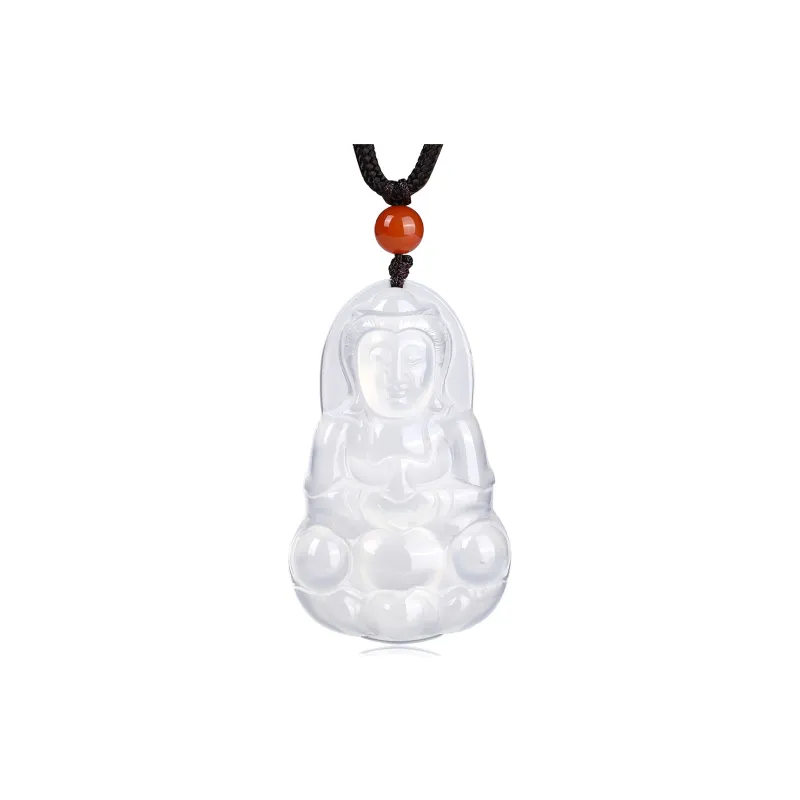 Lingxiang Yurun Chalcedony Necklaces Unisex-0