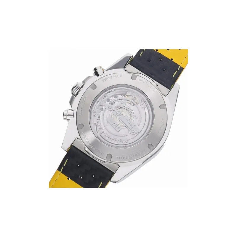 BELL & ROSS Automatic Mechanical Movement Men's Watches Watch 43mm Black Dial Steel Case Cowhide Strap-3