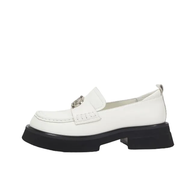 Teenie Weenie Loafers Women's Black/Ivory White-6