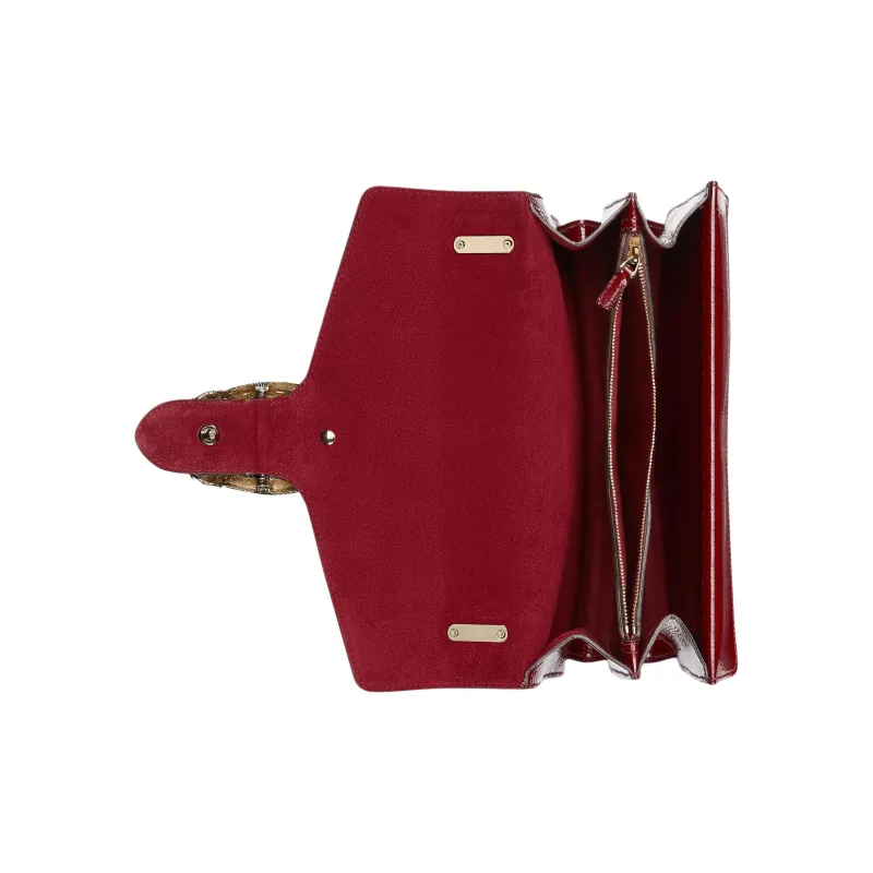 GUCCI Dionysus Patent Leather Crossbody Bag Shoulder Bag Women's Red-5