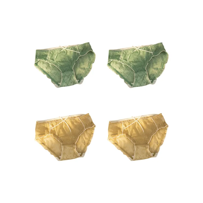 Flowers In Water Underpants Women's 4 Pack-14